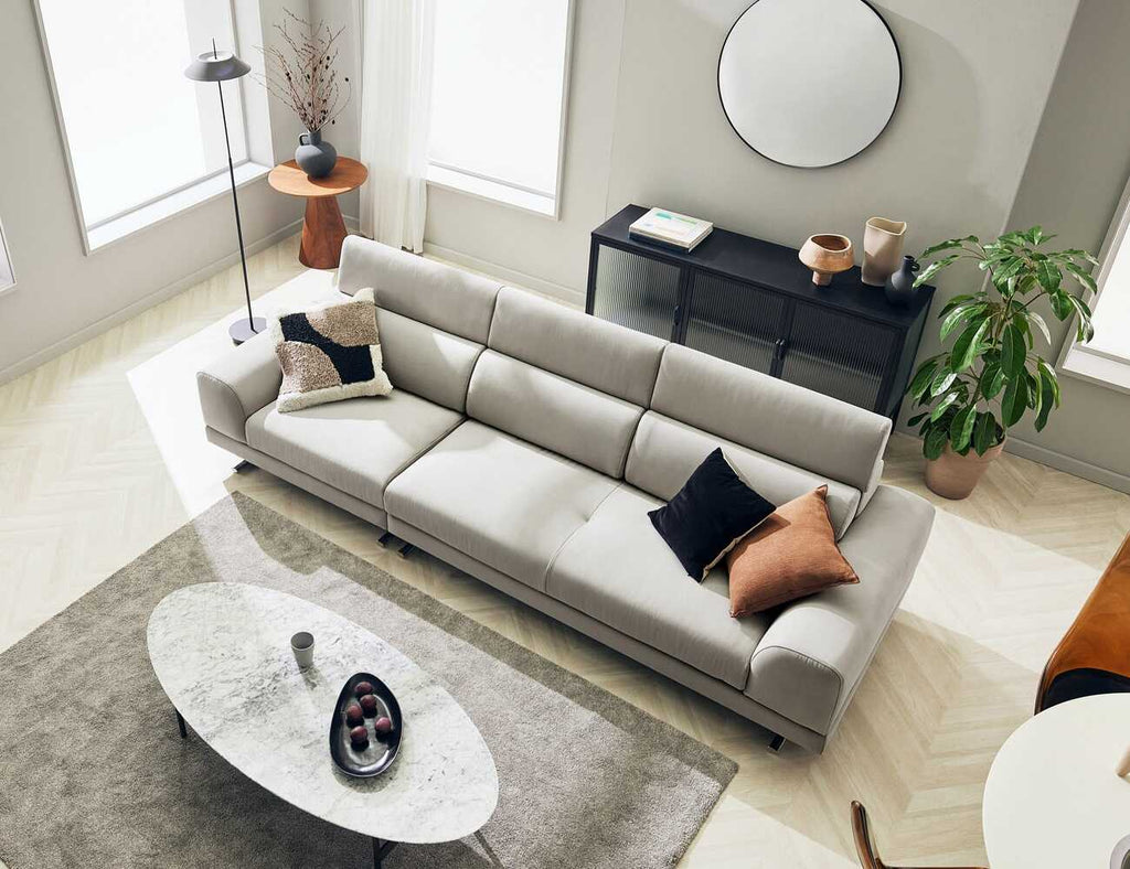 Sofa văng nỉ 2 chỗ tựa gật gù RESCHELLE  - 06