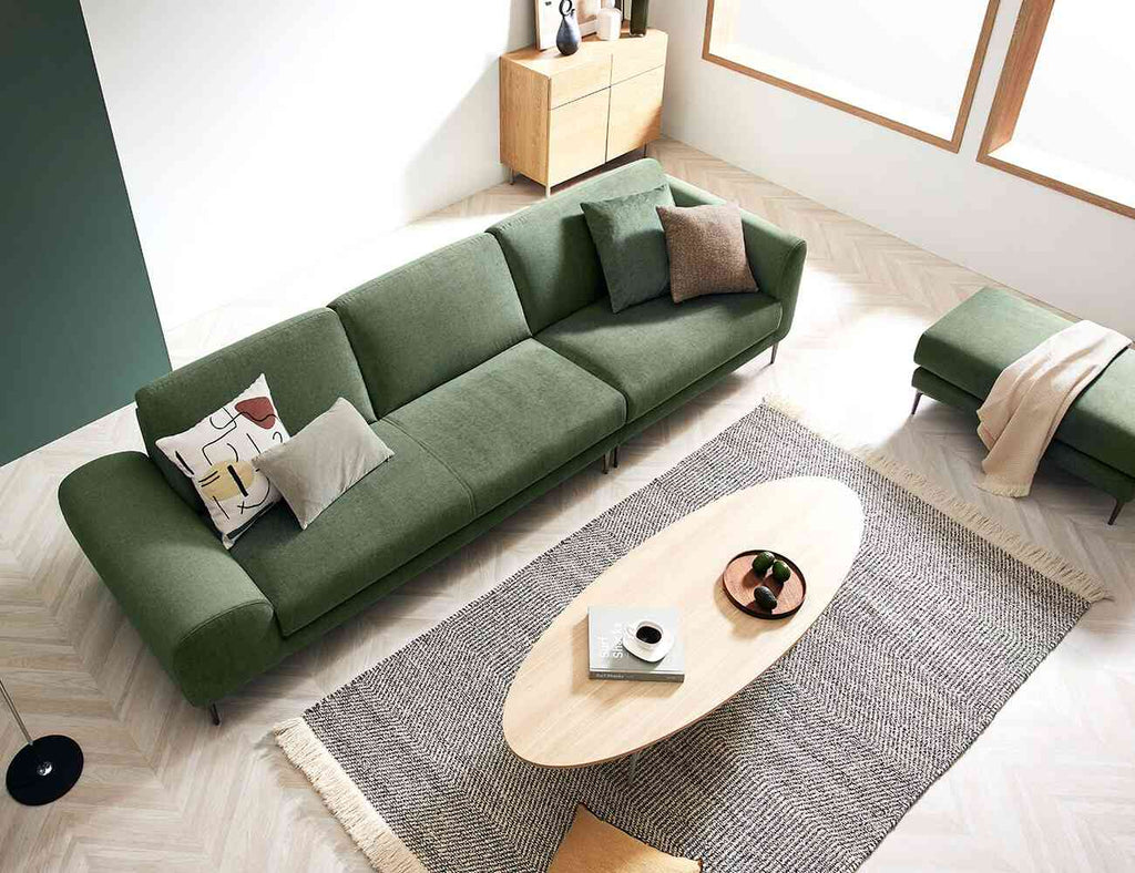 Sofa văng nỉ 3 chỗ tựa liền LORETO - 02