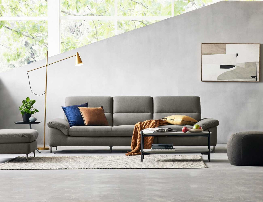 Sofa văng nỉ 3 chỗ tựa liền LORRI - 01