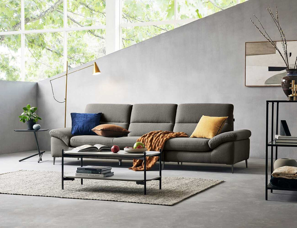 Sofa văng nỉ 3 chỗ tựa liền LORRI - 03