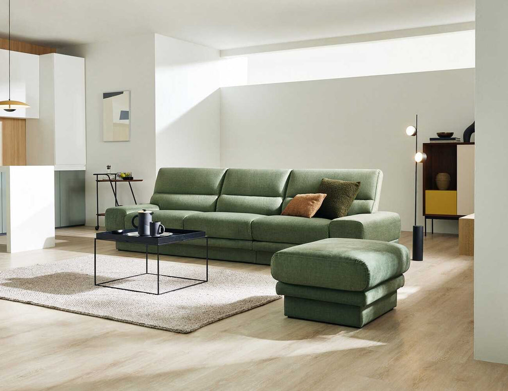 Sofa văng nỉ 3 chỗ tựa liền MELINA - 02