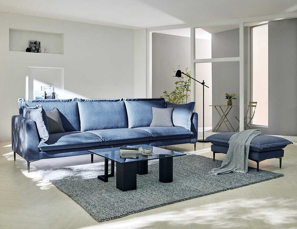 Sofa văng nỉ 3 chỗ tựa liền PRINT - 02