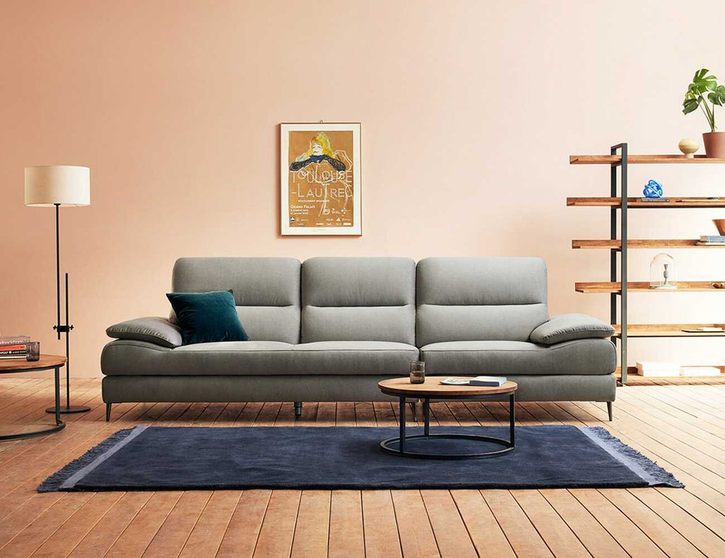 Sofa văng nỉ 3 chỗ tựa liền - VELVET - 17