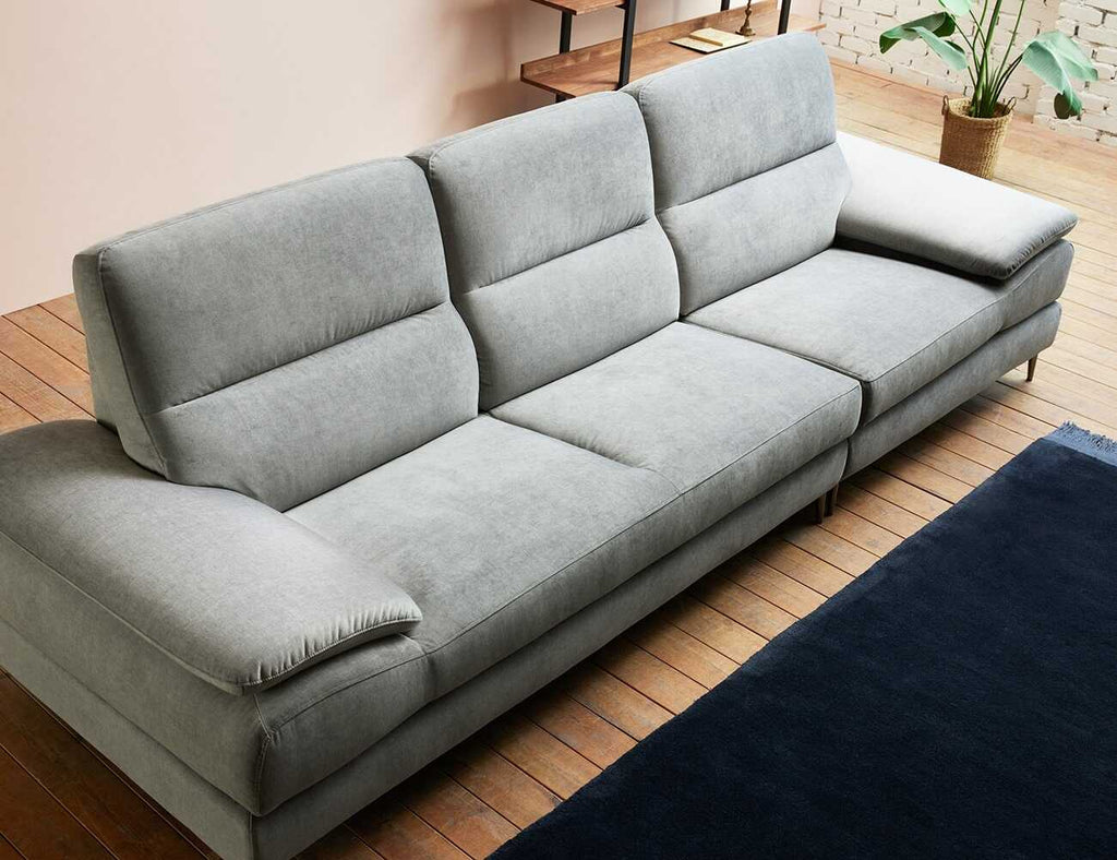 Sofa văng nỉ 3 chỗ tựa liền - VELVET - 20