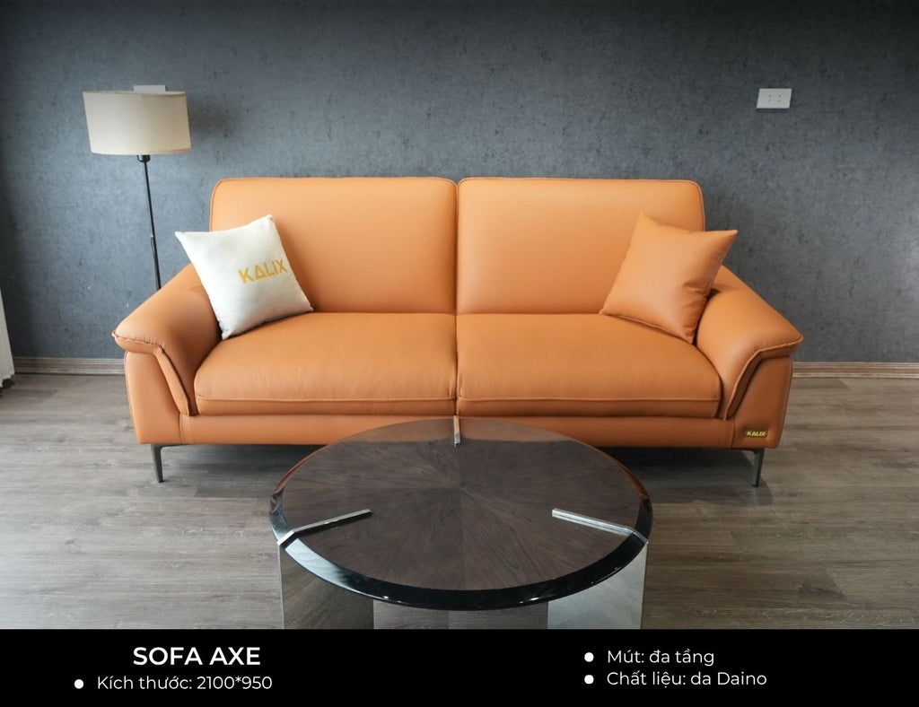 Sản phẩm có sẵn - Sofa văng Axe 2m1 bọc da Rio-01