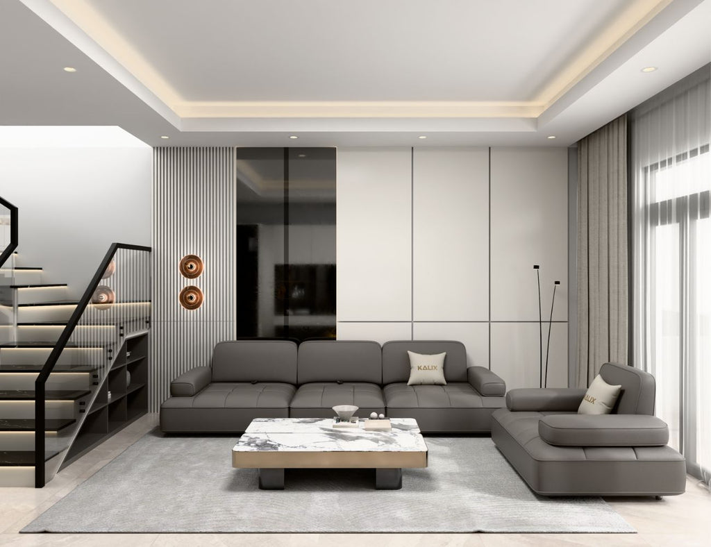 Sofa văng da 3 chỗ tựa lưng mở rộng linh hoạt AVANTO-06