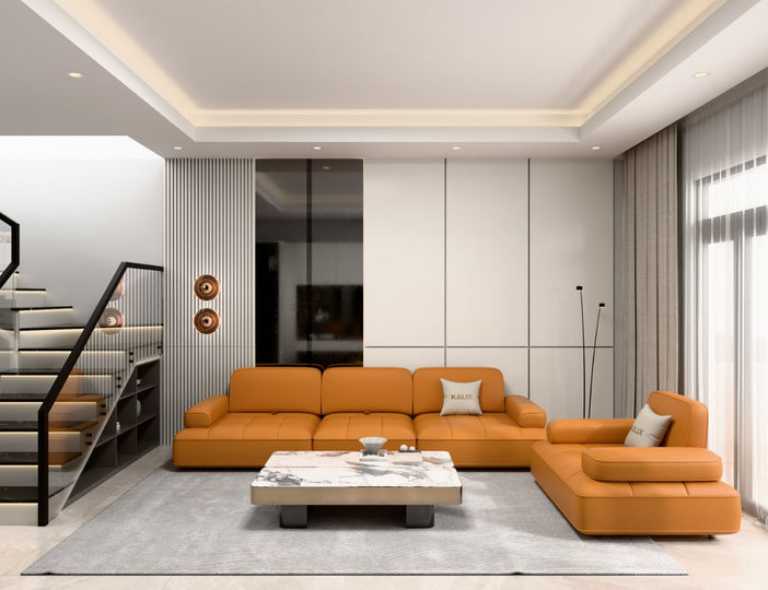 Sofa văng da 3 chỗ tựa lưng mở rộng linh hoạt AVANTO
