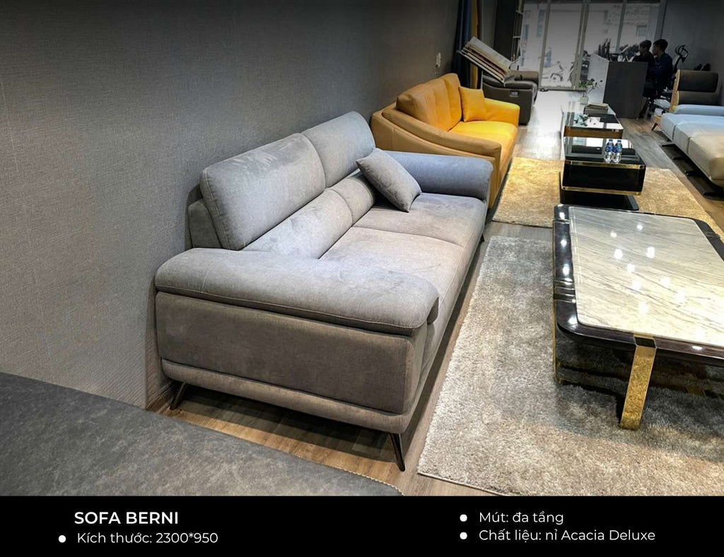 Sản phẩm có sẵn - Sofa văng Berni 2m3 bọc vải nỉ Acacia Deluxe-01