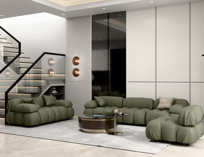 Sofa da bò Ý cao cấp LYVAN-09