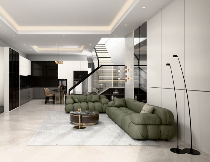 Sofa da bò Ý cao cấp LYVAN-08