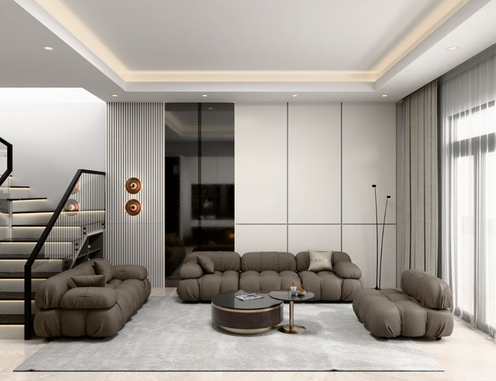 Sofa da bò Ý cao cấp LYVAN-08