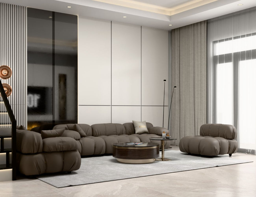 Sofa da bò Ý cao cấp LYVAN-07