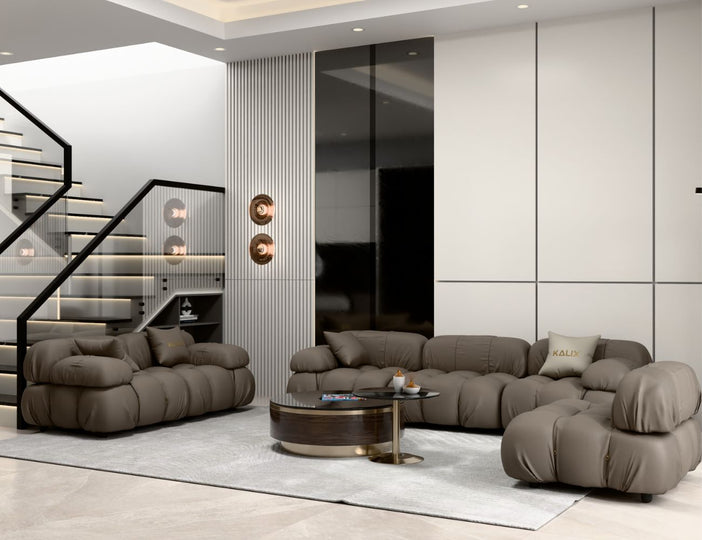 Sofa da bò Ý cao cấp LYVAN-06