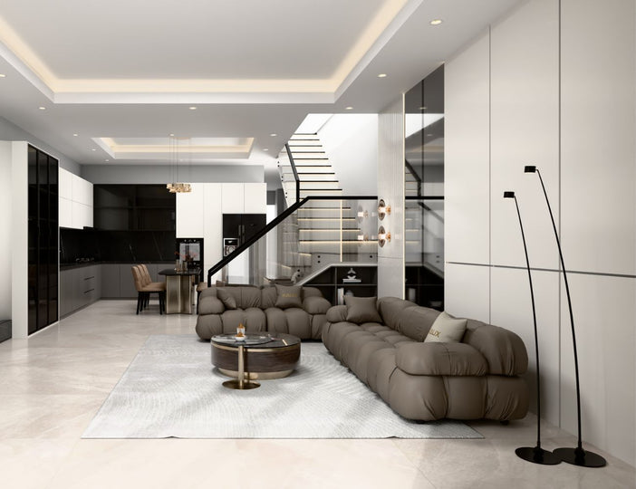 Sofa da bò Ý cao cấp LYVAN-05